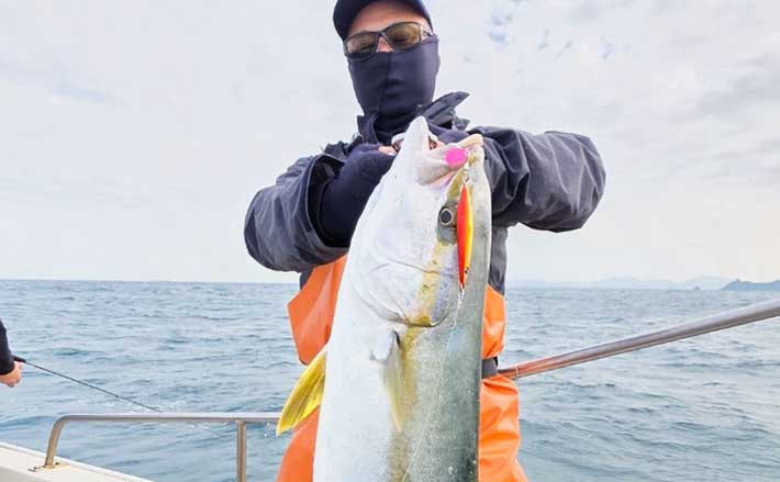 沖釣り釣果速報】響灘のジギング船で良型ヒラマサ7kg級浮上！ブレード