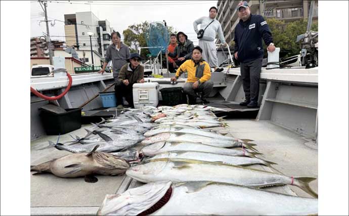 【沖釣り釣果速報】落とし込み釣りで快挙！ヒラマサ106cm＆青物60尾超えの大爆発（福岡）