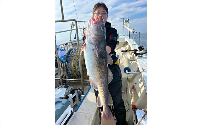 【沖釣り釣果速報】茱崎沖の中深海釣りでマダラ好食い！肉厚良型が続々浮上（北陸）
