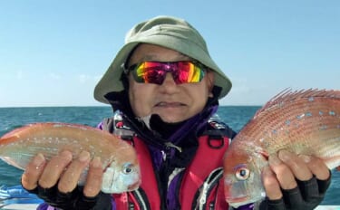 外房片貝沖のハナダイ釣りで40cm級交じりの爆釣劇！【千葉】規定数50…