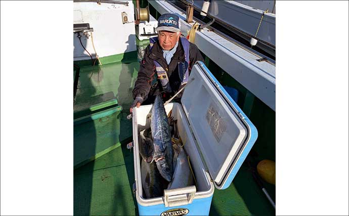 【沖釣り釣果速報】芦屋沖の落とし込み釣りで100cmヒラマサ浮上！船中青物57匹の爆発劇（福岡）