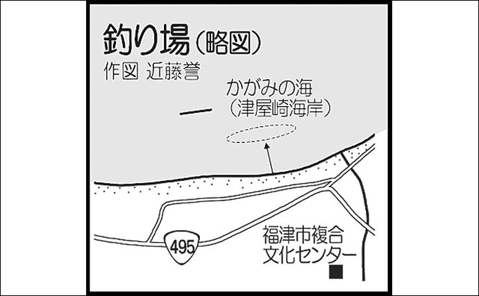 津屋崎海岸の投げ釣りでシロギス50尾手中【福岡】最大20cm級が遠投で連発