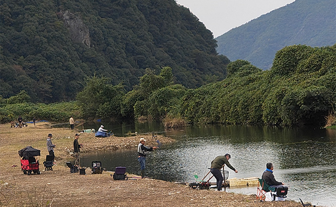 再オープン直後の『日本ラインマス釣り場』で終了間際に覚醒モード到来！【岐阜】