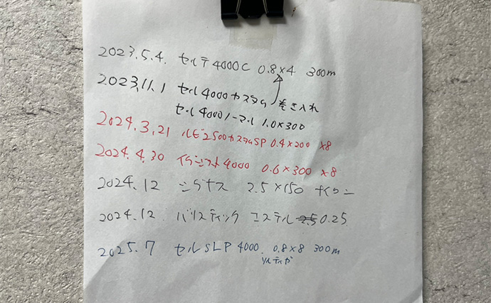 メバリング本格シーズンに向けて準備をしよう　リールへのライン巻替作業を紹介