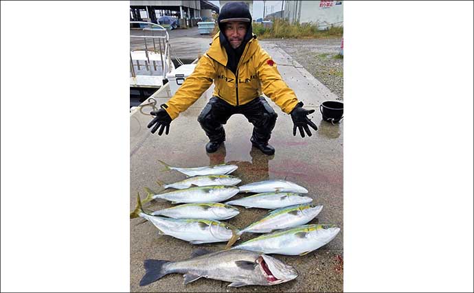 【沖のルアー釣果速報】親子で青物チャレンジ成功！ジギング船でハマチが入れ食い（愛知）