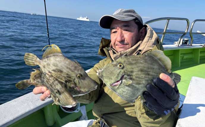 【沖釣り釣果速報】伊良湖沖の泳がせ釣りで57cm頭にヒラメ6匹手中！冬の高級魚が開幕好調（愛知）