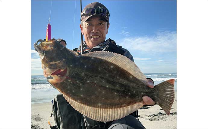 豊橋サーフルアーフィッシングでヒラメ40cm級2匹キャッチ！【愛知】短時間の時合いを攻略