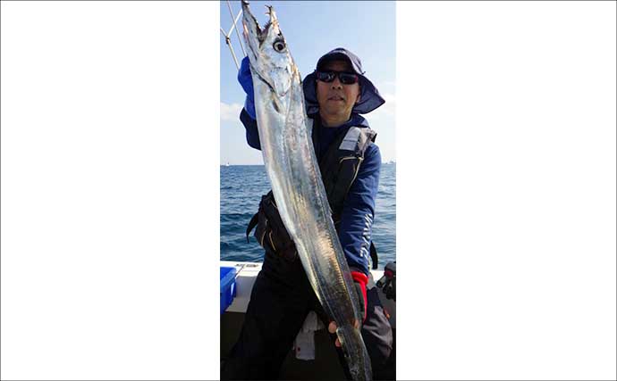 【沖釣り釣果速報】ドラゴン級降臨！大分沖のテンヤタチウオ便で指幅7本クラスを手中（大分・熊本）