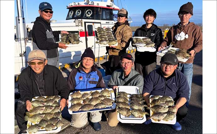 【沖釣り釣果速報】Wヒット連発！富山沖の船カワハギ釣りで肝パンサイズ続出（北陸）