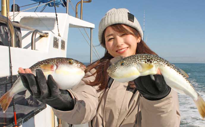 「暗いうちがチャンス」大原沖ショウサイフグ釣りは朝マズメが狙いめ【千葉・春日丸】
