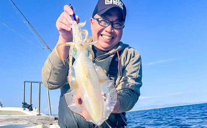 相模湾ティップランエギングで差をつけるコツ　アシストシンカーとロッド使い分け術