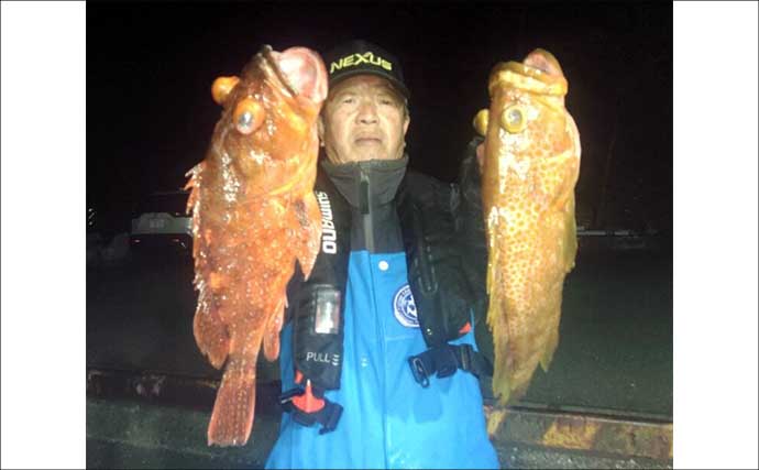 【沖釣り釣果速報】ガツンと本命ヒット！　鳥羽沖のカットウ釣りで良型トラフグを好捕（三重）