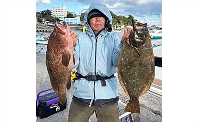 【沖釣り釣果速報】ガツンと本命ヒット！　鳥羽沖のカットウ釣りで良型トラフグを好捕（三重）