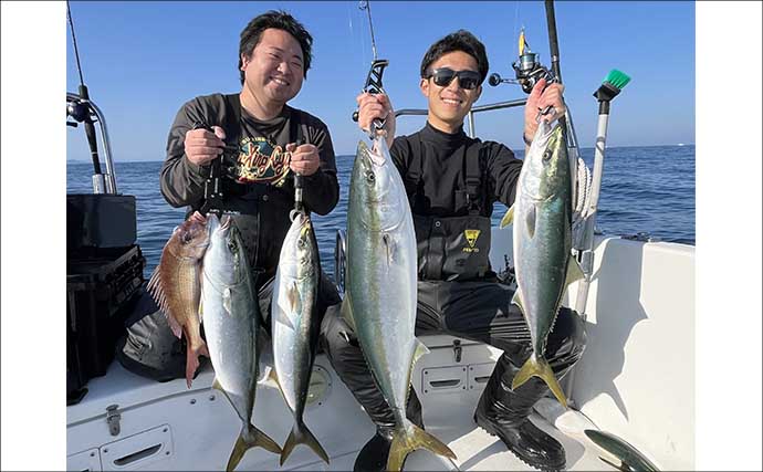 「冬の伊勢湾が熱い！」青物・マダイ・アオリイカの本命3種コンプリート達成