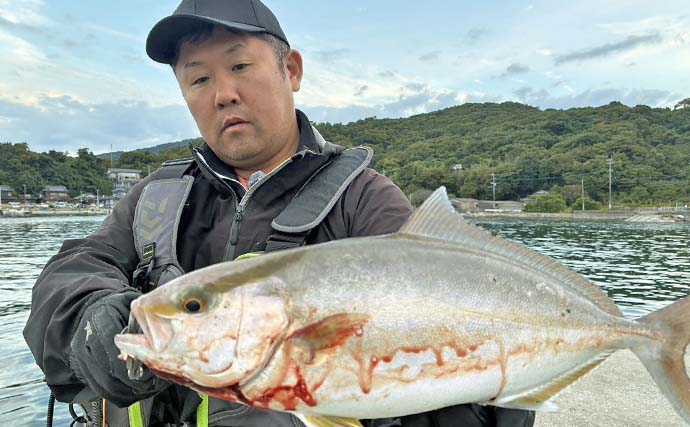 「ブレードジグで青物がドンッ！」大道港のライトショアジギングでショゴ＆ヤズ登場【熊本】