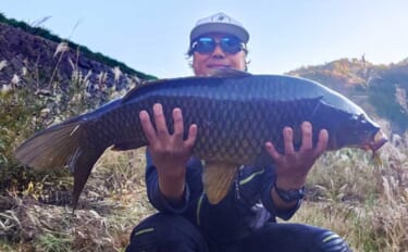 「上流へ走る巨体に耐え切った」ノベザオで85cm超え寒ゴイを手中【岐阜…