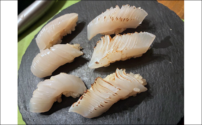 エギングでモンゴウイカ2杯を手中【熊本】爆風のなか新地開拓が奏功