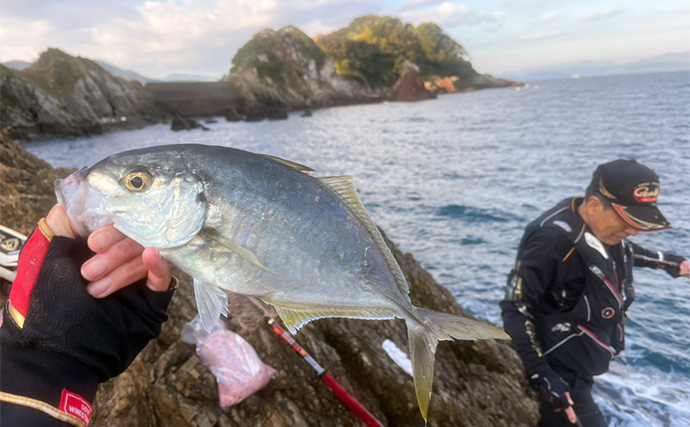 磯フカセ釣りで48cmクロ（メジナ）が浮上！【大分】好ゲストにシマアジも登場