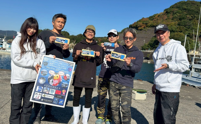 「ティップランエギングなつきちカップ」が開催　参加費一部はアオリイカ産卵床設置のために寄付
