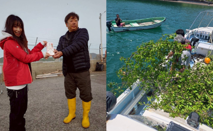 「ティップランエギングなつきちカップ」が開催　参加費一部はアオリイカ産卵床設置のために寄付