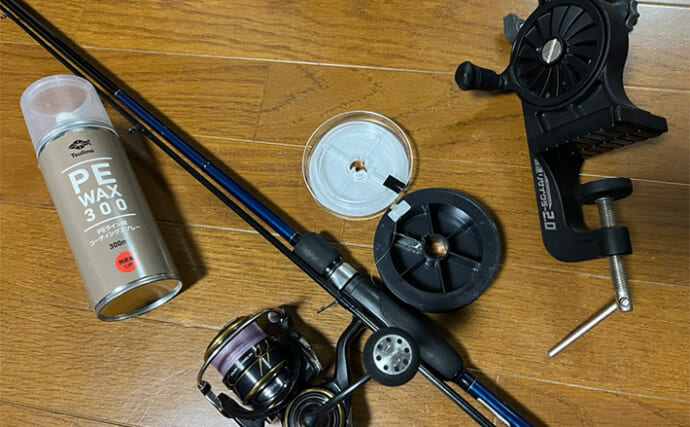 メバリング本格シーズンに向けて準備をしよう　リールへのライン巻替作業を紹介