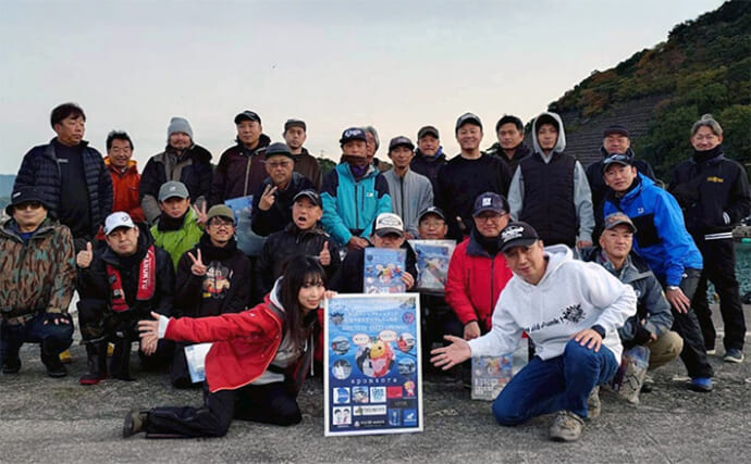 「ティップランエギングなつきちカップ」が開催　参加費一部はアオリイカ産卵床設置のために寄付