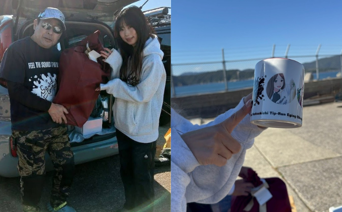 「ティップランエギングなつきちカップ」が開催　参加費一部はアオリイカ産卵床設置のために寄付