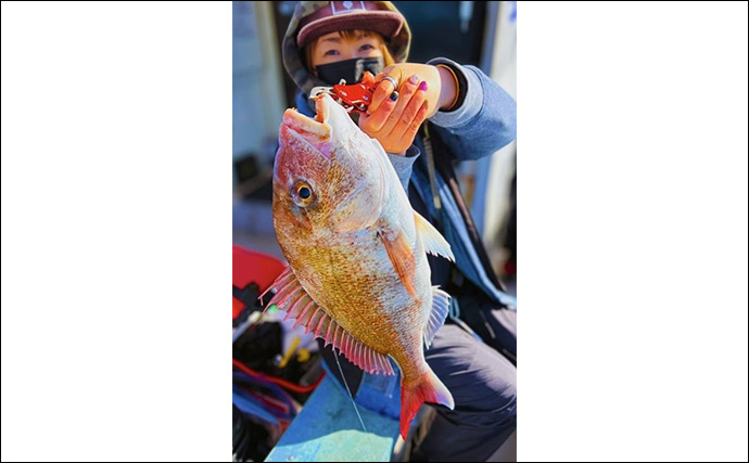 日本海タイラバ＆ティップラン豪華リレー釣りを満喫【新潟】良型マダイに大型アオリイカが浮上！