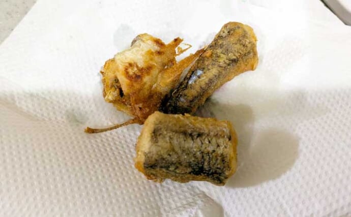 釣魚・外道のグルメ『小型エソの唐揚げ』　小骨はまったく気にならず