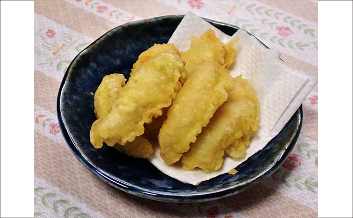 釣魚・外道のグルメ『ベラの天ぷら』　極彩色でも味はイケる？
