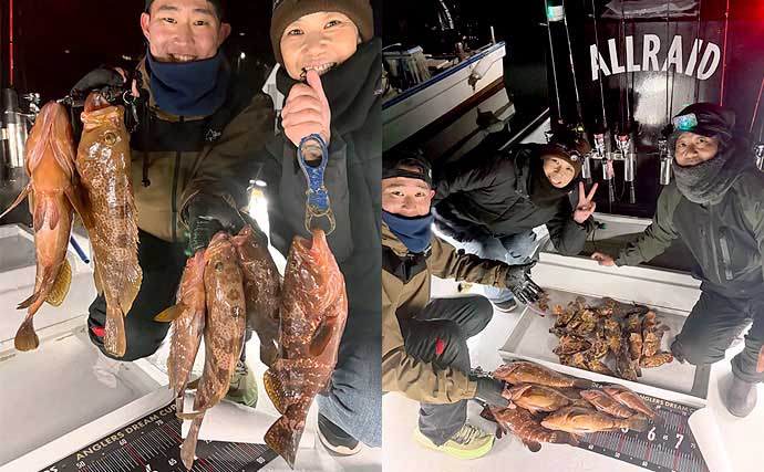 【沖のルアー釣果速報】朝マゴチ便で本命＆寒ヒラメ連発！低水温でも好反応（愛知）