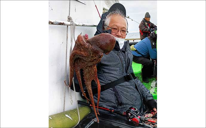 「3〜5kg級の大ダコ続出！」日立沖のマダコ釣りは速潮対応のシンプル仕掛けが鍵【茨城】