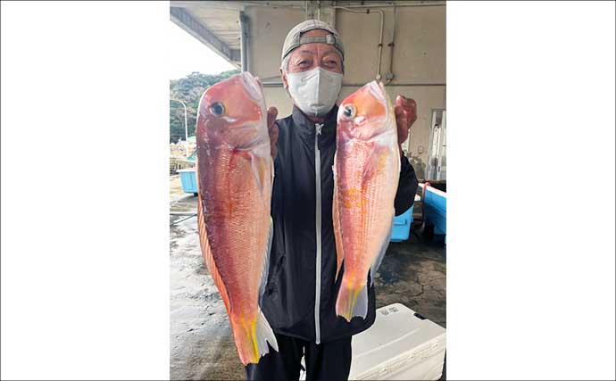 【沖釣り釣果速報】タイラバで2kg級マダイ浮上　五島周辺で魚種豊富（長崎・佐賀）