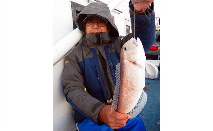 船釣り教室参加で幻の高級魚『シロアマダイ』連発！【静岡】40cm級含む8匹手中