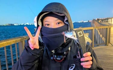 セイゴ好反応の電気ウキ釣りを家族で満喫【愛知・碧南ボードウォーク】ハリ…