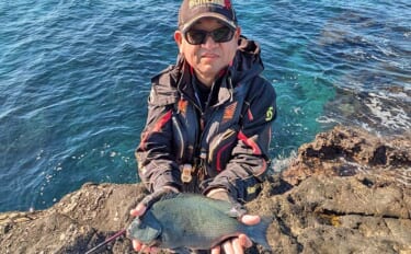 諸磯フカセ釣りで良型メジナ好反応！　当日最大37cmを手中【神奈川・三…