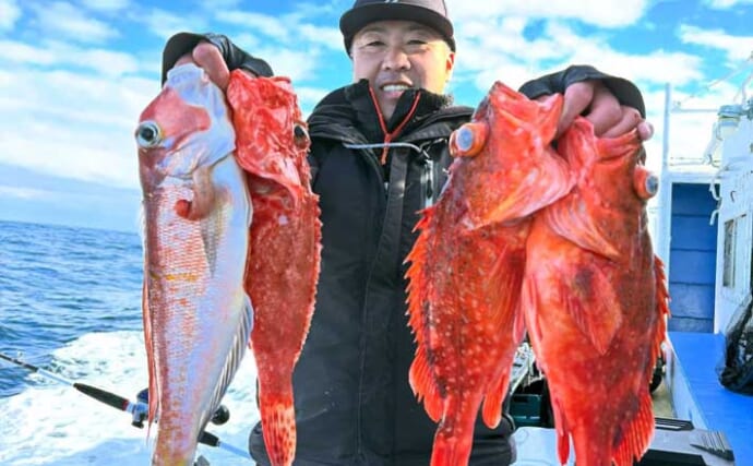 【沖釣り釣果速報】底物五目でアマダイ・オニカサゴ好調！各地でヒラメ＆コウイカも上向き（愛知・静岡）