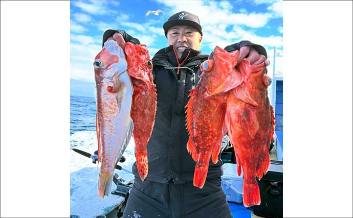 【沖釣り釣果速報】底物五目でアマダイ・オニカサゴ好調！各地でヒラメ＆コウイカも上向き（愛知・静岡）