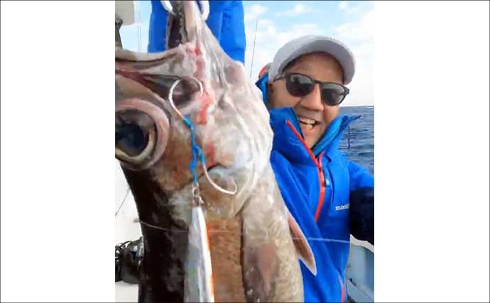 中深海ジギングで本命のキンメダイ6匹キャッチ！【静岡・下田沖】船中全員安打達成