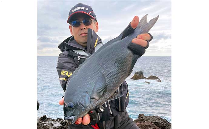 「上五島の寒グロ本番！」沖磯フカセ釣りで47〜49cm良型連発【長崎】