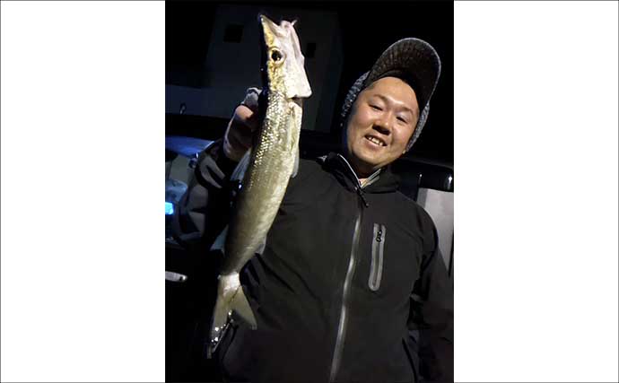 爆風の堤防エギングでアオリイカ手中！【熊本・天草崎津】ソフトルアーで40cm級カマスも登場