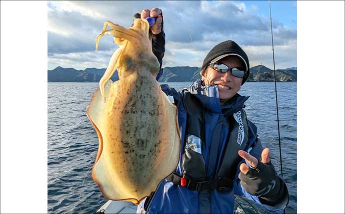 「風が吹けばチャンス到来！」レンタルボートのティップランでアオリイカ好反応【三重】
