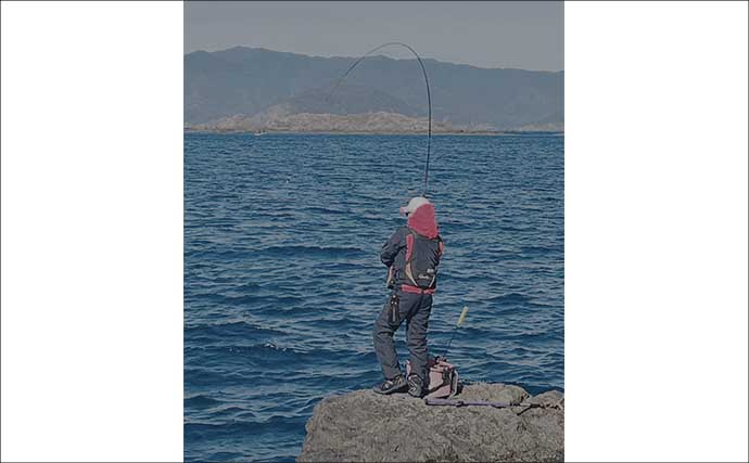 「気温は低いけど心はホカホカ！」 磯フカセ釣りで40cm超え頭に良型クロ連発