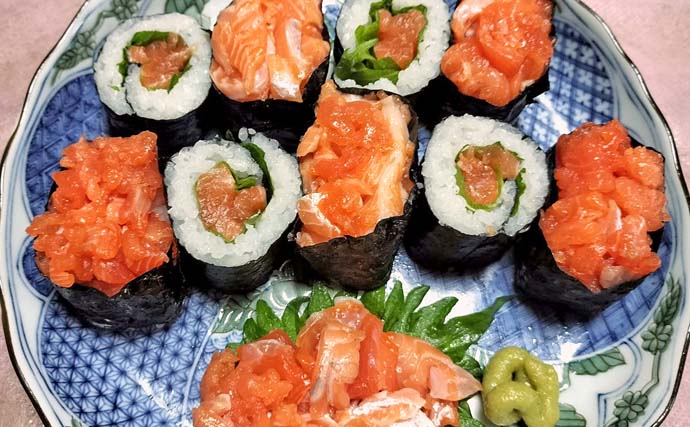 琵琶湖のレイクトローリングでビワマス連発【滋賀県】48cm頭に2人で10匹達成