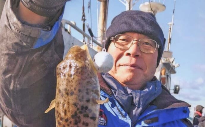 カットウ釣りでフグ26匹キャッチ！【愛知・石川丸】バナメイエビに好反応でリベンジ成功