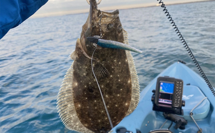 「冬のカヤックフィッシングはツラくない！」ボトムワインドでヒラメにマゴチ連発