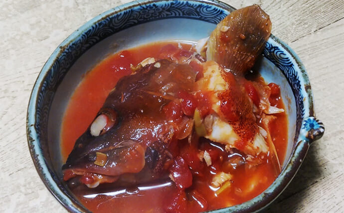 釣魚で作る「フレンチ風」レシピ：アカハタのブイヤベース　セロリがアクセント