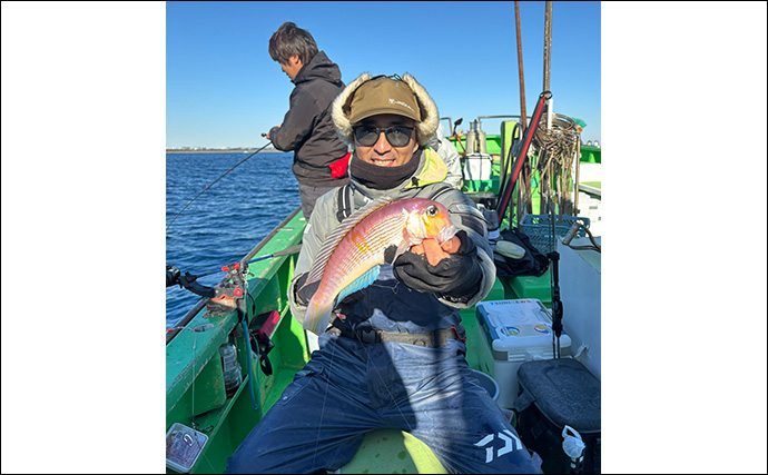 乗船者15名全員がアマダイをキャッチ！【ちがさき丸】相模湾アマダイ釣りが活況