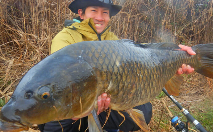 荒川温排水で10kgオーバー大型コイ堂々浮上！【埼玉】ボラのいぬ間に釣るべし？