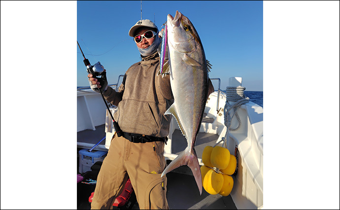 御前崎沖ジギングでカンパチ連発！【静岡】潮緩でも重いジグが的中